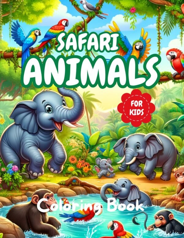 Safari Animals Coloring Book